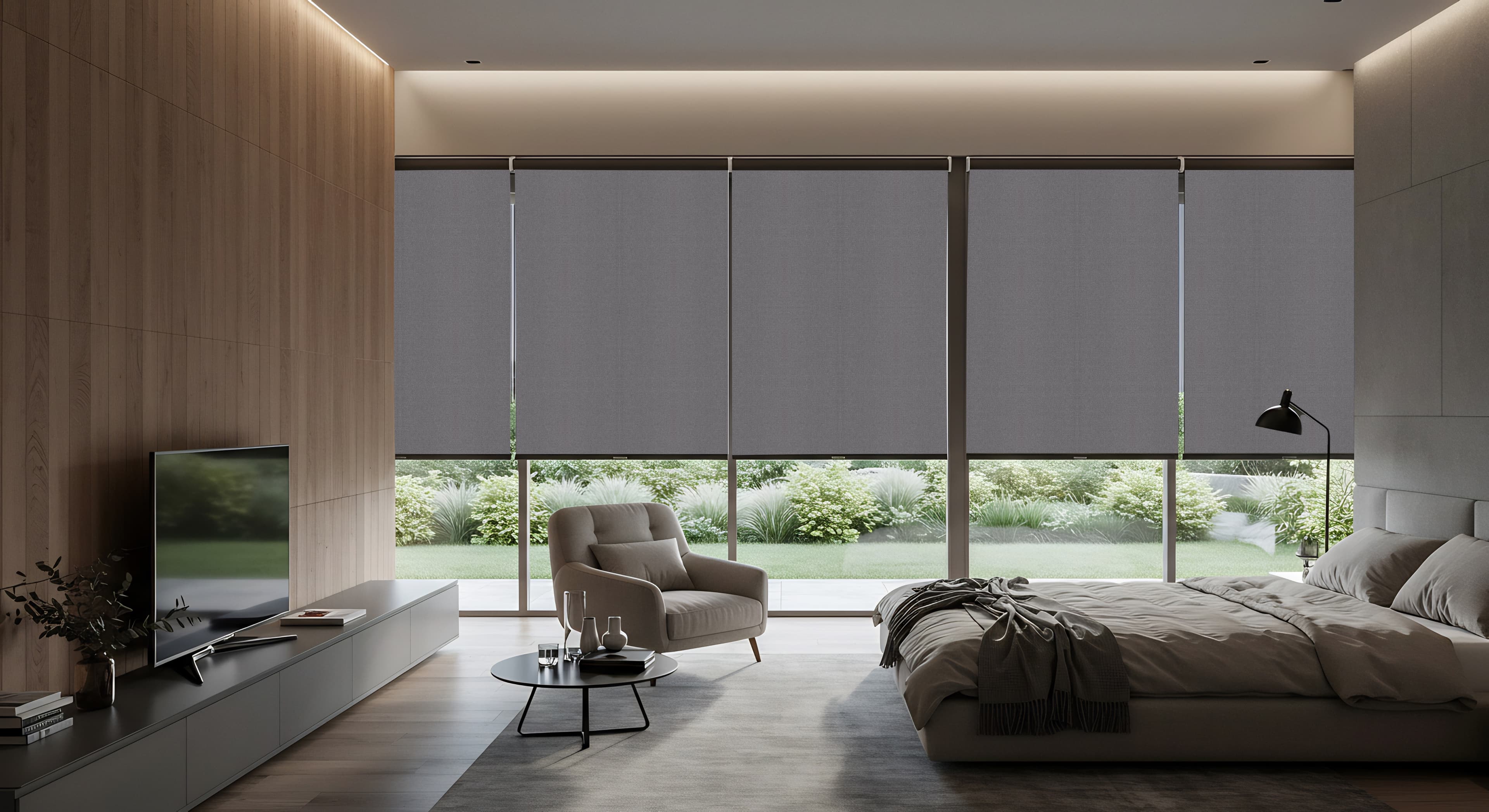 Luxury curtains interior